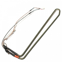 ТЭН оттайки холодильника 135W, L380х110мм, провод 118мм, 2 контакта, 125°С, LG1009M, 220V