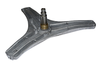 Крестовина барабана стиральной машины Daewoo, лучи 24 см, вал 10,5 см, d - 30 мм, крепление под болт, код 361A300300, Италия