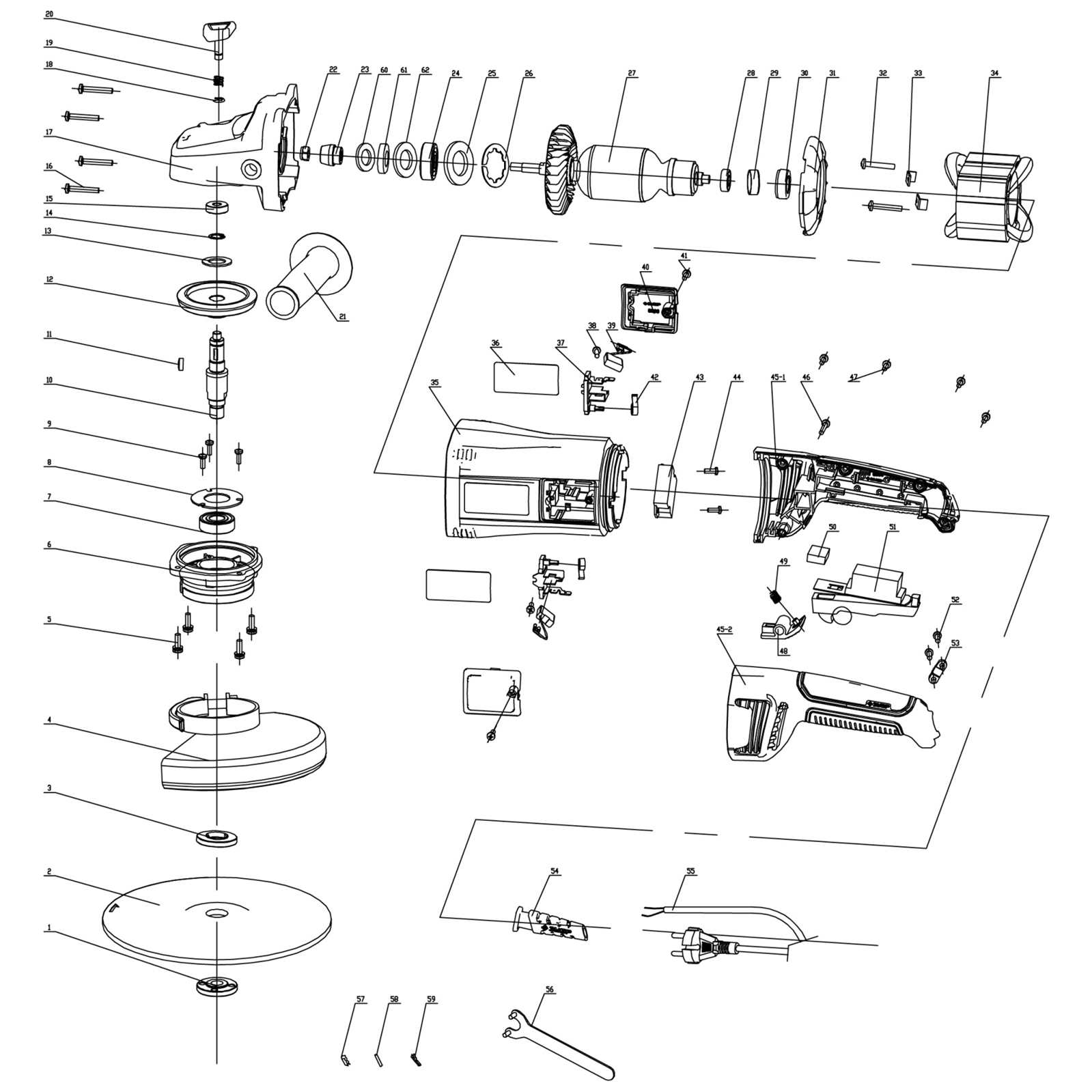 УШМ (Болгарка), 230 мм, компакт УШМ-230-2405 П