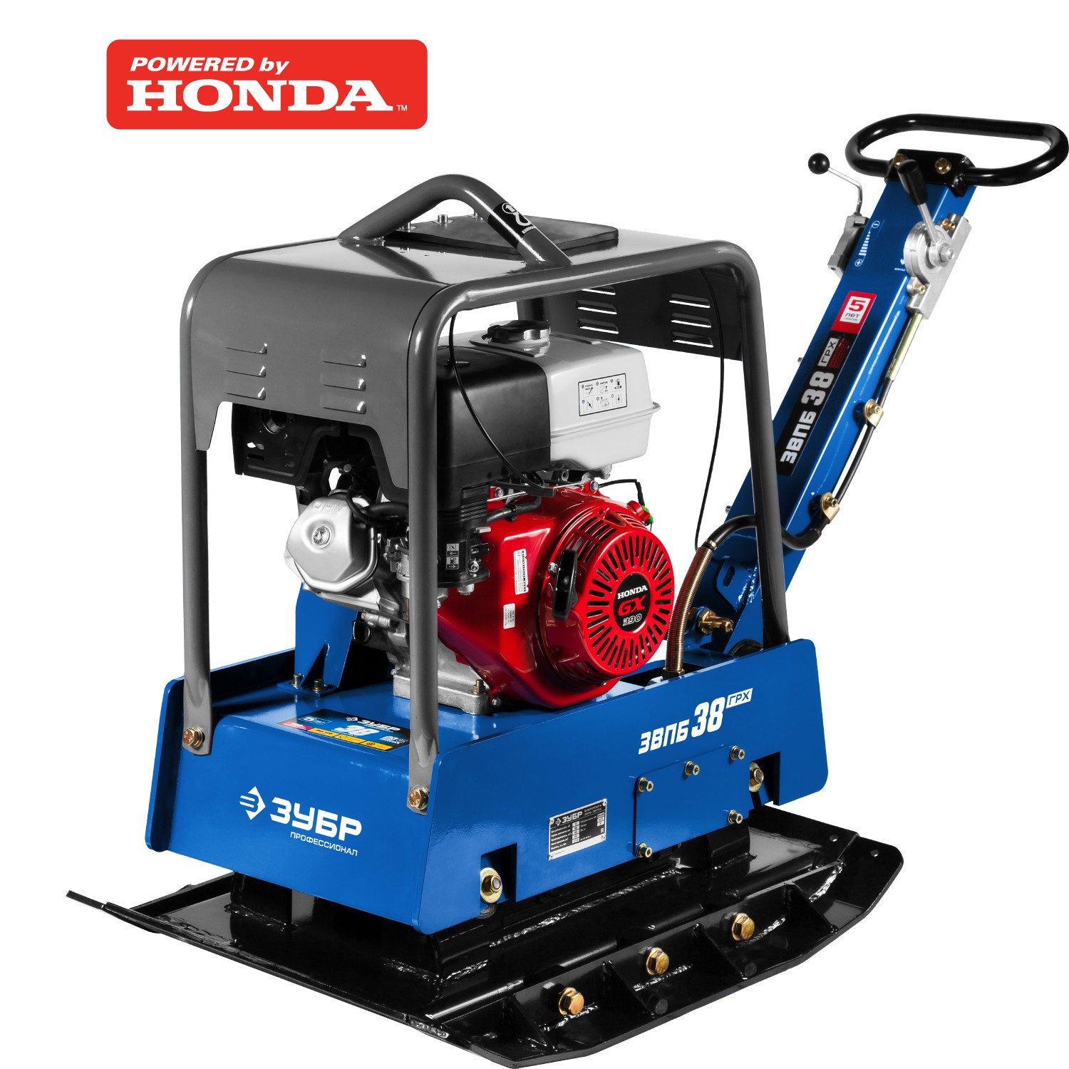 Виброплита бензиновая, двигатель Honda ЗВПБ-38 ГРХ