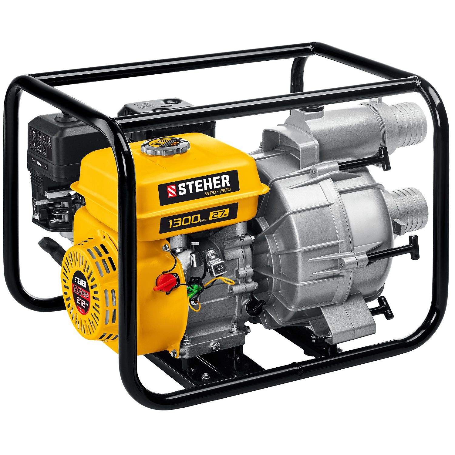 Мотопомпа бензиновая для грязной воды WPD-1300