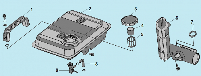 2 ГЛУШИТЕЛЬ - БАК ГЕНЕРАТОР CHAMPION IGG950