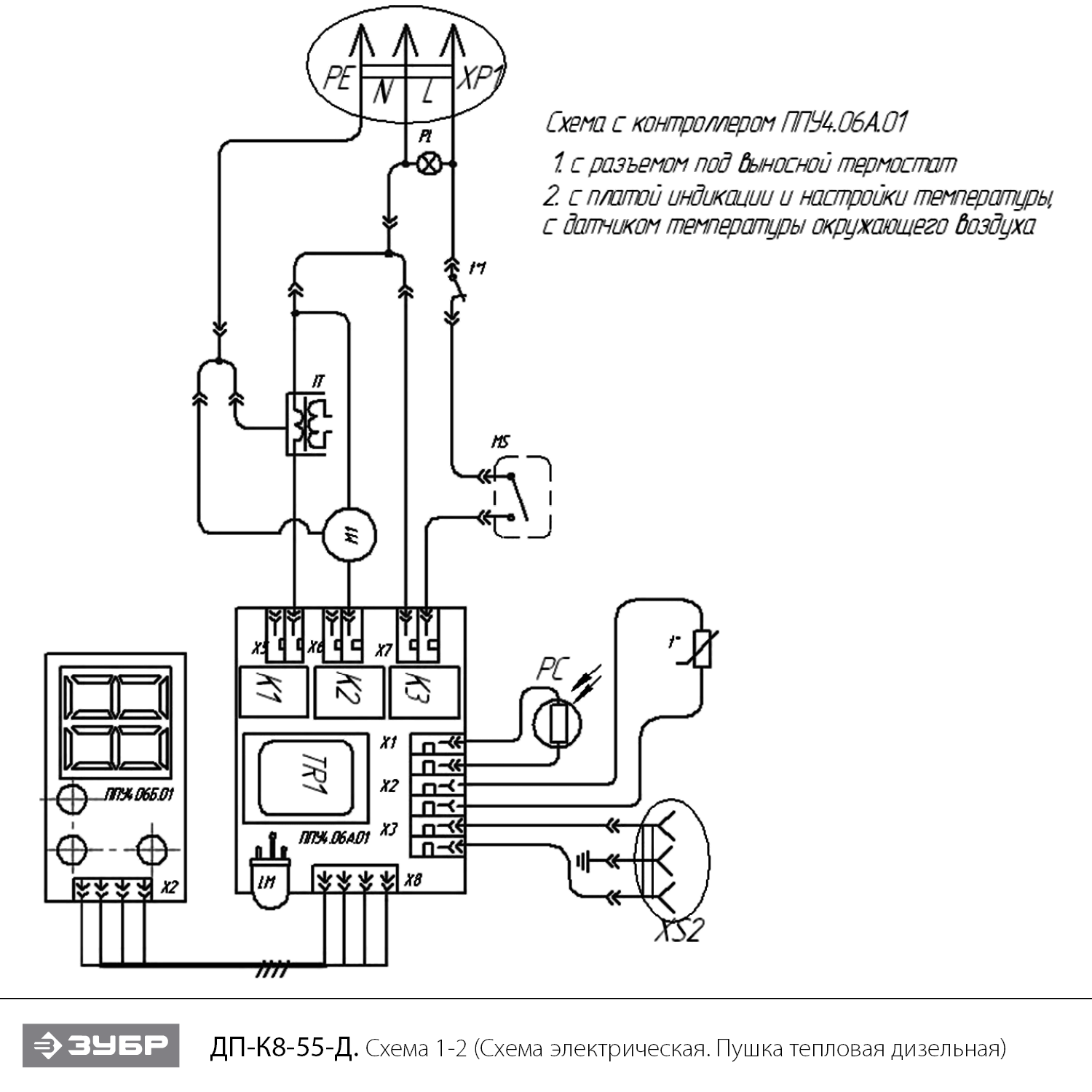 Пушка дизельная прямого нагрева, дисплей,К8 ДП-К8-55-Д